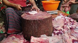 Amazing beef market halal beef cutting skills [upl. by Clein20]