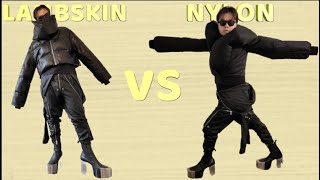 Nylon Vs Lambskin Which is Warmer Rick Owens lambskin Leather Funnel Neck Down Jacket  MAKASY [upl. by Mientao599]