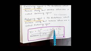 Oxidizing and reducing agent  basic chemistry class  shorts saiclasses [upl. by Drofla]