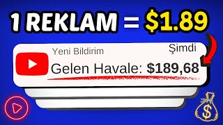 20 SANİYELİK REKLAM İZLEYEREK 189 PARA KAZAN 💰 İnternetten Para Kazanma Yolları 2024 [upl. by Diane458]