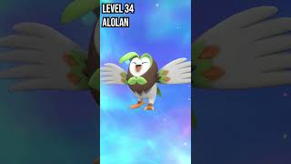 Rowlet  Dartrix  Decidueye  Evolution Pokemon in Scarlet amp Violet pokemon evolution shorts [upl. by Zetnwahs]