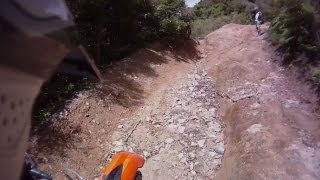 Riding up Devils Staircase Karapoti KTM 300 [upl. by Otsenre]