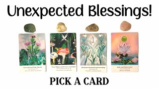 PICK A CARD 💜 Unexpected Blessings [upl. by Ecirtak730]