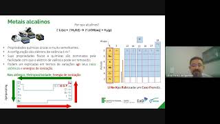 Unidade I  Aula 2 Metais alcalinos  Prof Gilvan Figueredo [upl. by Akym380]