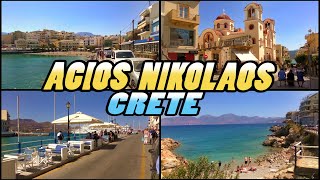 AGIOS NIKOLAOS  Crete Greece 4k [upl. by Dyane939]