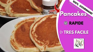 RECETTE DE PANCAKES XXL FACILE ET RAPIDE  PAR CUISINE ERIKA [upl. by Eblehs363]