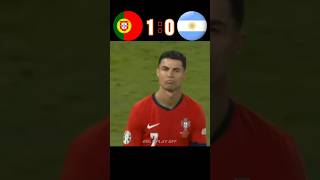 Portugal 🆚️ Argentina 43 Imaginary football penalty shootout highlights shorts ronaldo [upl. by Siuraj835]