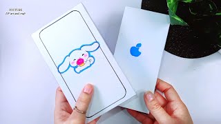 💙paper diy💙 cinnamoroll blind bag  unboxing paper iphone 15 pro max  ASMR [upl. by Aneekas821]