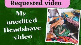 My unedited headshave video  tonsure at home  My most requested headshave video  in telugu [upl. by Mandych991]