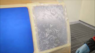 Custom painting with Lace in 5 minutes using SATA 4400 [upl. by Gniy171]