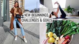 NEW BEGINNINGS CHALLENGES amp GOALS  Vlog 32  Annie Jaffrey [upl. by Schwing]