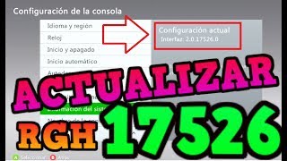 ✔️COMO ACTUALIZAR XBOX 360 RGH A DASHBOARD 17526 Y ACTUALIZAR AVATARES [upl. by Nynahs762]