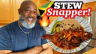 How to make Brown Stew Snapper FISH  Deddys Kitchen [upl. by Nylave85]