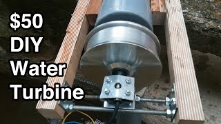 The 50 Water Turbine DIY Portable Powerful and Open Source [upl. by Agostino]