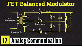 FET Balanced Modulator for DSBSC generation Lec17 [upl. by Haneekas343]