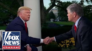 Trump talks impeachment fallout on Hannity  FULL INTERVIEW [upl. by Elinore]