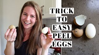 HOW TO BOIL EGGS SO THEY PEEL EASILY  We Tested All The Tricks  NO ICE BATH REQUIRED [upl. by Ybrek726]