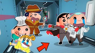 Vampire Shinchan Killed Masao And Stole His Powers 😱  Shinchan Playing Super Sus  Funny Game 😂 [upl. by Loziram]