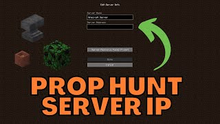 Minecraft Prop Hunt Server IP Address [upl. by Attennaej]