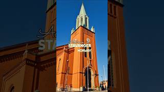 Stavanger streets come alive with vibrant orange and yellow leaves and cozy downtown travel norway [upl. by Odnolor]