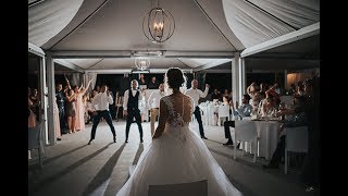 EPIC GROOMSMEN DANCE SUPRISE for the bride  Amazing Wedding all time [upl. by Hteboj749]