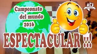 ESPECTACULAR DESENLACE DEL CAMPEONATO MUNDIAL AJEDREZ 2016 [upl. by Hadleigh]