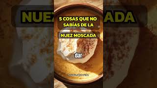 5 RAZONES PARA USAR NUEZ MOSCADA EN TU COCINA alimentossaludables salud sabiasque [upl. by Maryl]