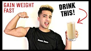 How to Gain Weight Fast Naturally  Banana and Peanut Butter Shake [upl. by Doggett]