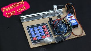 How to Make Password Door Lock  Arduino Project [upl. by Nuris]