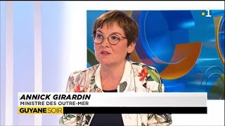 Annick Girardin ministre des OutreMer souhaite un renforcement du réseau des 1eres [upl. by Durkee]