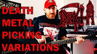 HOW TO WRITE DEATH METAL RIFFS WITH PICKING VARIATIONS [upl. by Perretta]