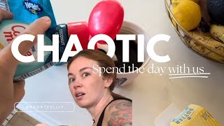 Chaotic spend the day with us  mom of 2  mom vlogs [upl. by Dahij]