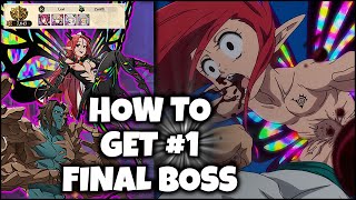 RANK 1 HOW TO SCORE 7600 IN FINAL BOSS DROLE AND GLOX  Seven Deadly Sins Grand Cross [upl. by Kevina]