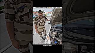 Helping Indian Army Stuck on Hiway Car kharab 😧shorts bike rider indianarmy stuck helping car [upl. by Ainesell]