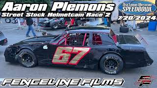 Aaron Plemons Street Stock Helmetcam Race 2 Waterford Speedbowl 7202024 [upl. by Reyem134]