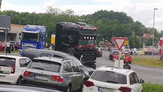 Truckertreffen Geiselwind 2022 Ausfahrt [upl. by Aloke]