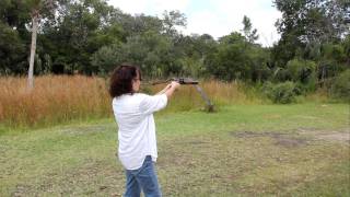 Linda firing Harpers Ferry flintlock [upl. by Htur92]