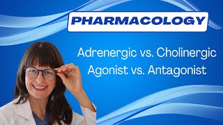 Pharmacology Adrenergic vs Cholinergic Agonists vs Antagonists pharmacology nursing [upl. by Nosnor400]