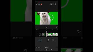 緑の背景を消す方法 猫ミーム capcut ヤギ 緑の背景消し方 [upl. by Kat92]