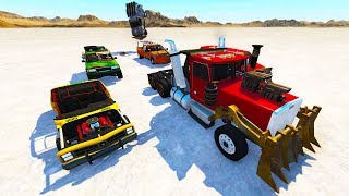 INSANE MULTI CAR MAD MAX DESERT CHASES AND CRASHES  BeamNG Drive Chases and Police Pursuits [upl. by Annis]