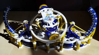 3D printed TriAxial tourbillon by Mechanica [upl. by Ramo]