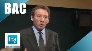 François Bayrou réforme le bac  Archive INA [upl. by Klockau197]