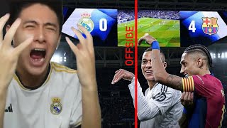 REAL MADRID 0  4 BARCELONA ⚽️🔥  EL CLASICO LIVE REACTION [upl. by Crean]