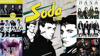 Rock En Español De Los 80 Y 90  Clasicos Del Rock  Soda Stereo Maná Hombres G Andrés Calamaro [upl. by Nahgen]