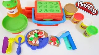 PlayDoh Twirl N Top Pizza Shop Playset [upl. by Hameerak498]