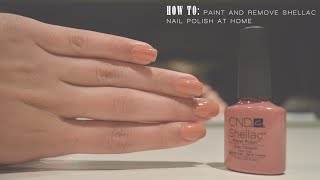 Sofia  How to Paint and Remove Shellac Nail Polish at Home [upl. by Ysor]