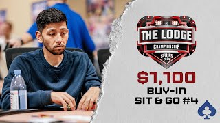 10000 FIRST PLACE LIVE Poker Sit amp Go Tournament  Road To The Lodge Championship [upl. by Eseeryt640]