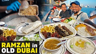 Ramzan in Old Dubai  Famous Ustadi Special Kabab in Bur Dubai  Iftar Street Food Experience in UAE [upl. by Mumford]