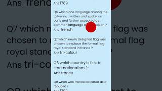 social science class 10 important MCQ for chapter the rise of nationalism in europe [upl. by Merrie]