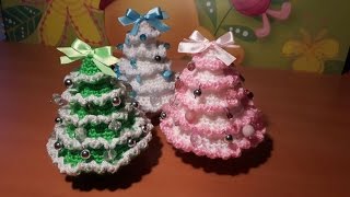 Albero Natale Uncinetto Tutorial  Christmas tree Crochet  Arbol de Navidad  Arvore de Natal [upl. by Nnylirak]